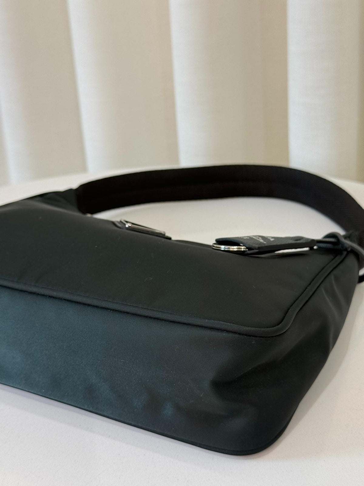 Prada Re-Edition 2000 Re-Nylon and Saffiano Mini Bag Dark Green