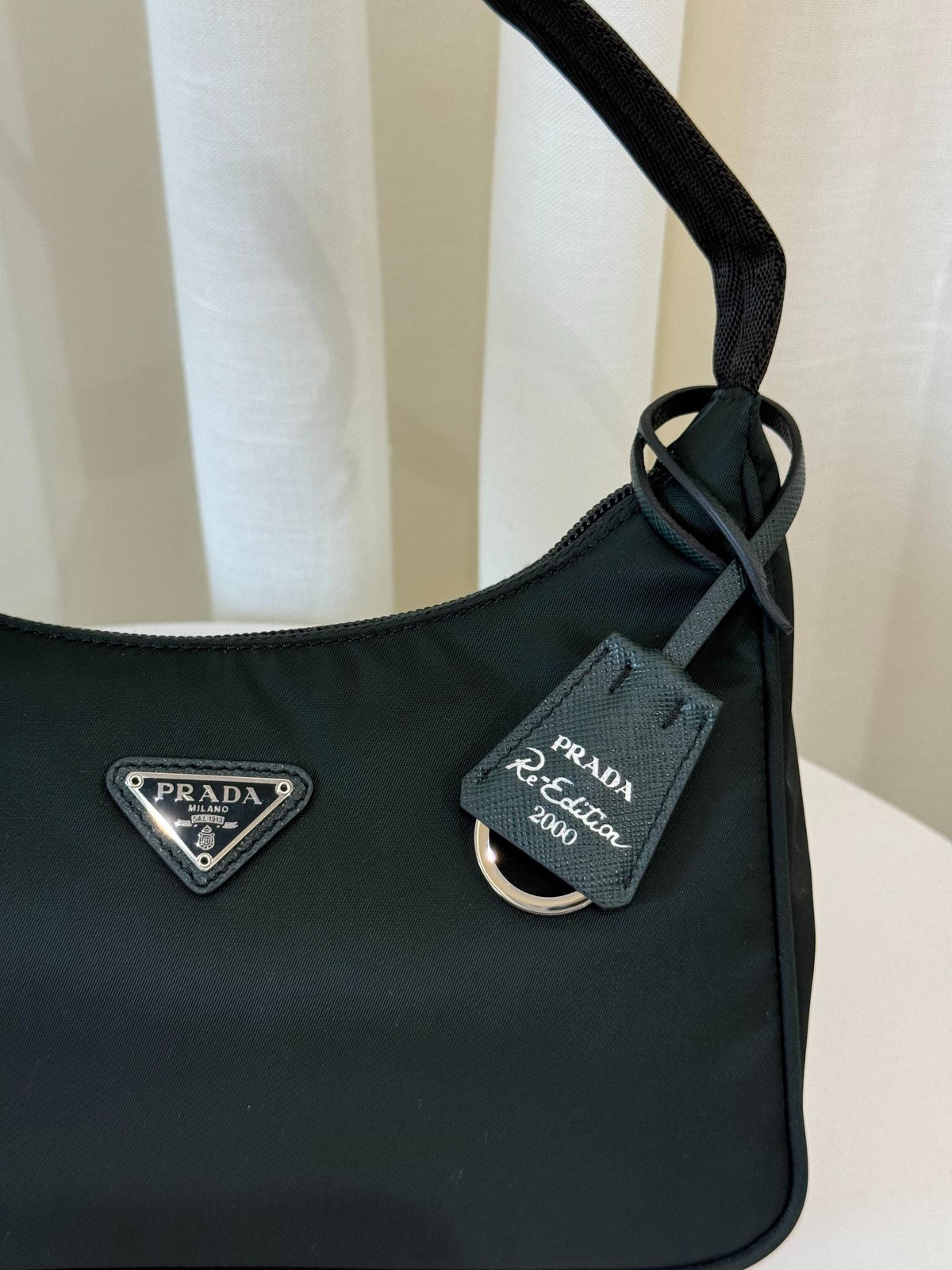 Prada Re-Edition 2000 Re-Nylon and Saffiano Mini Bag Dark Green