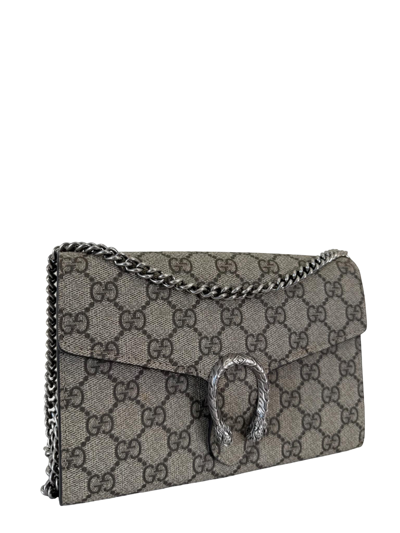 Gucci GG Supreme Coated Canvas Mini Dionysus Wallet on Chain