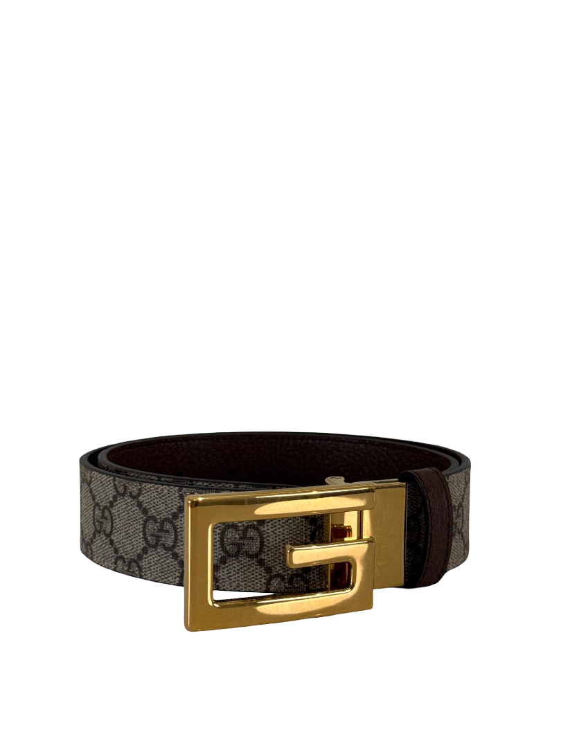 Gucci Reversible Interlocking G Logo Buckle Belt