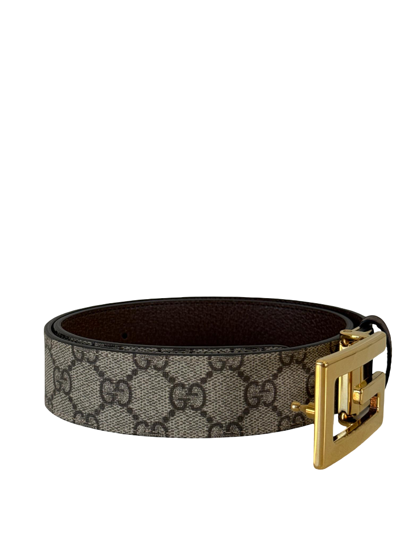 Gucci Reversible Interlocking G Logo Buckle Belt