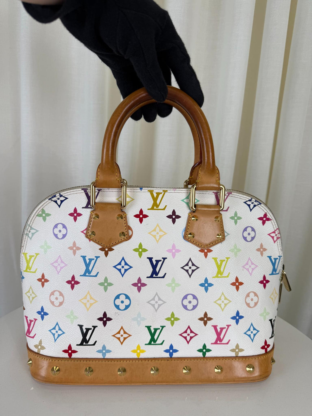 Louis Vuitton x Takashi Murakami Alma PM Monogram Multicolore Canvas