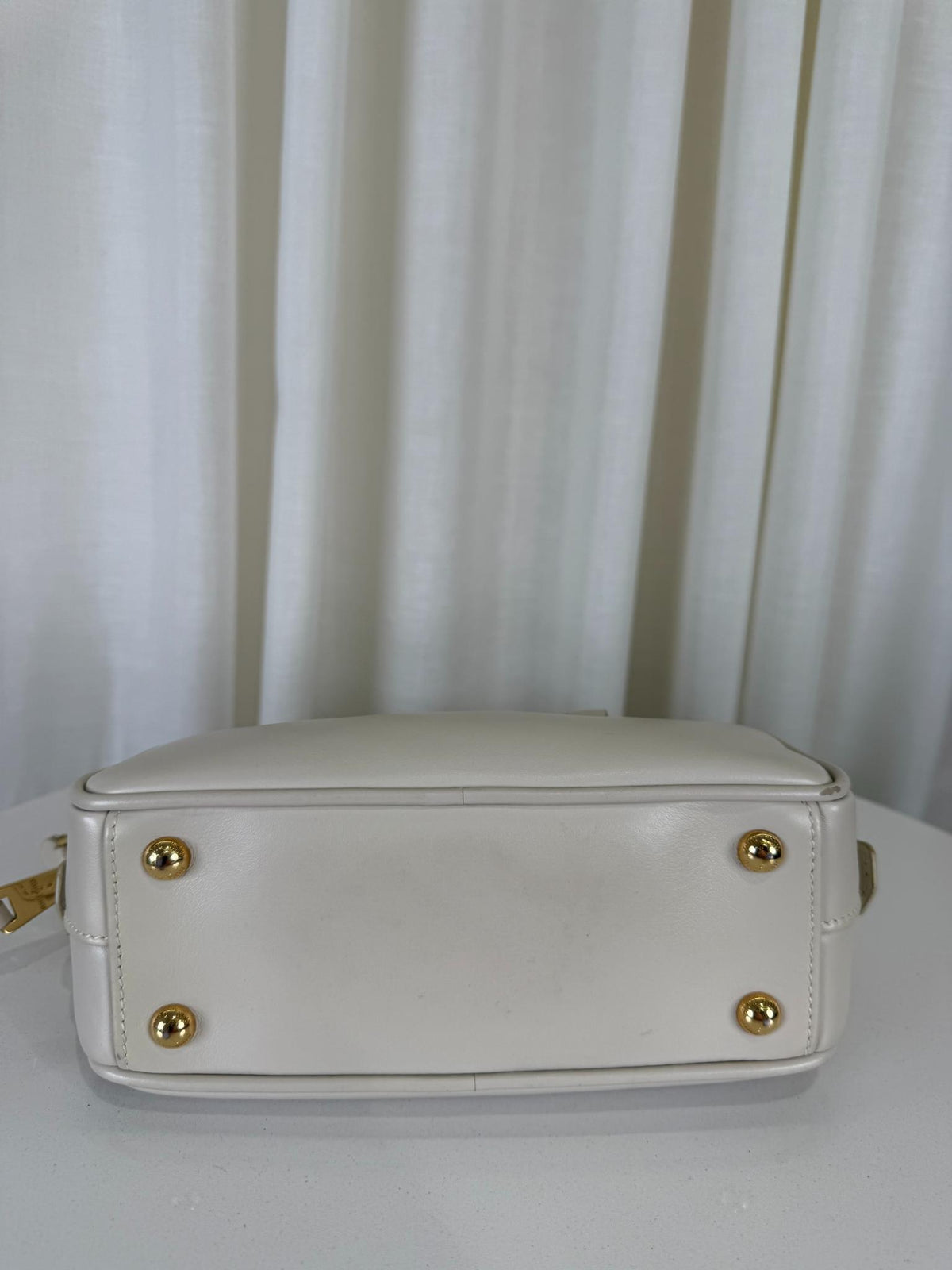 Miu Miu Arcadie Mini Arcadie Chalk White Leather Mini Bag