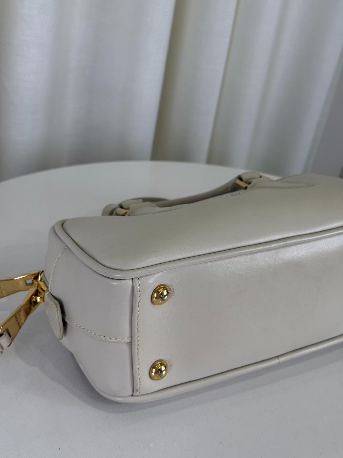 Miu Miu Arcadie Mini Arcadie Chalk White Leather Mini Bag
