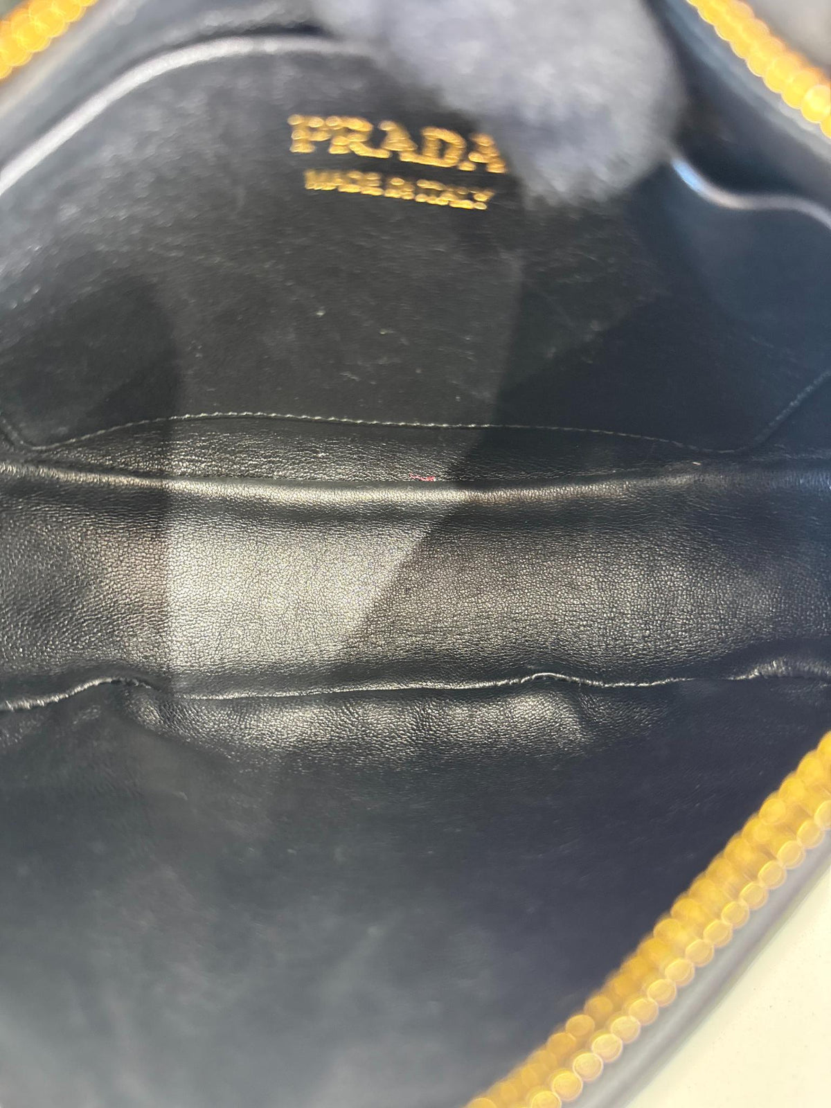 Prada Arqué Black Nappa Leather Small Shoulder Bag