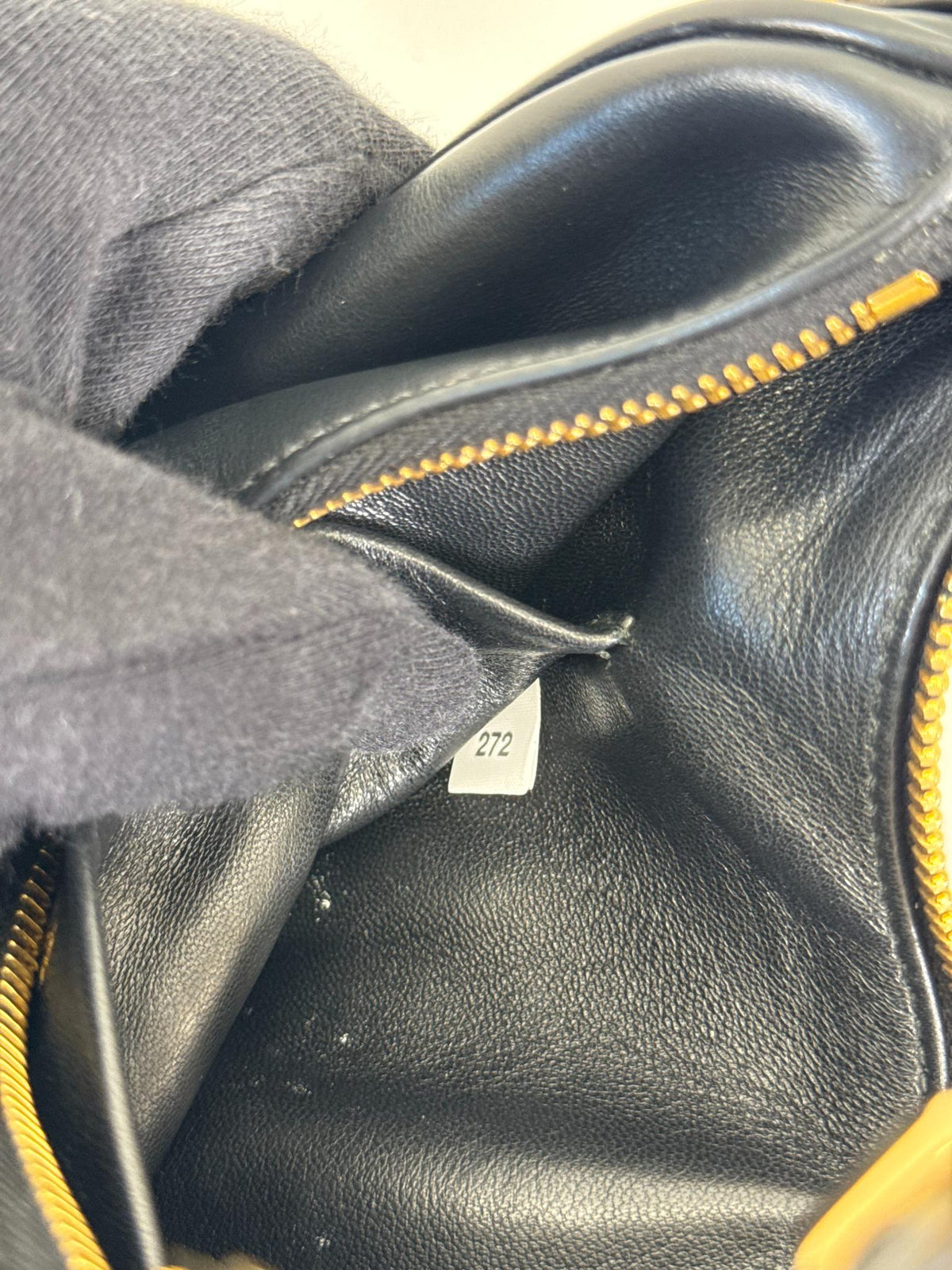 Prada Arqué Black Nappa Leather Small Shoulder Bag