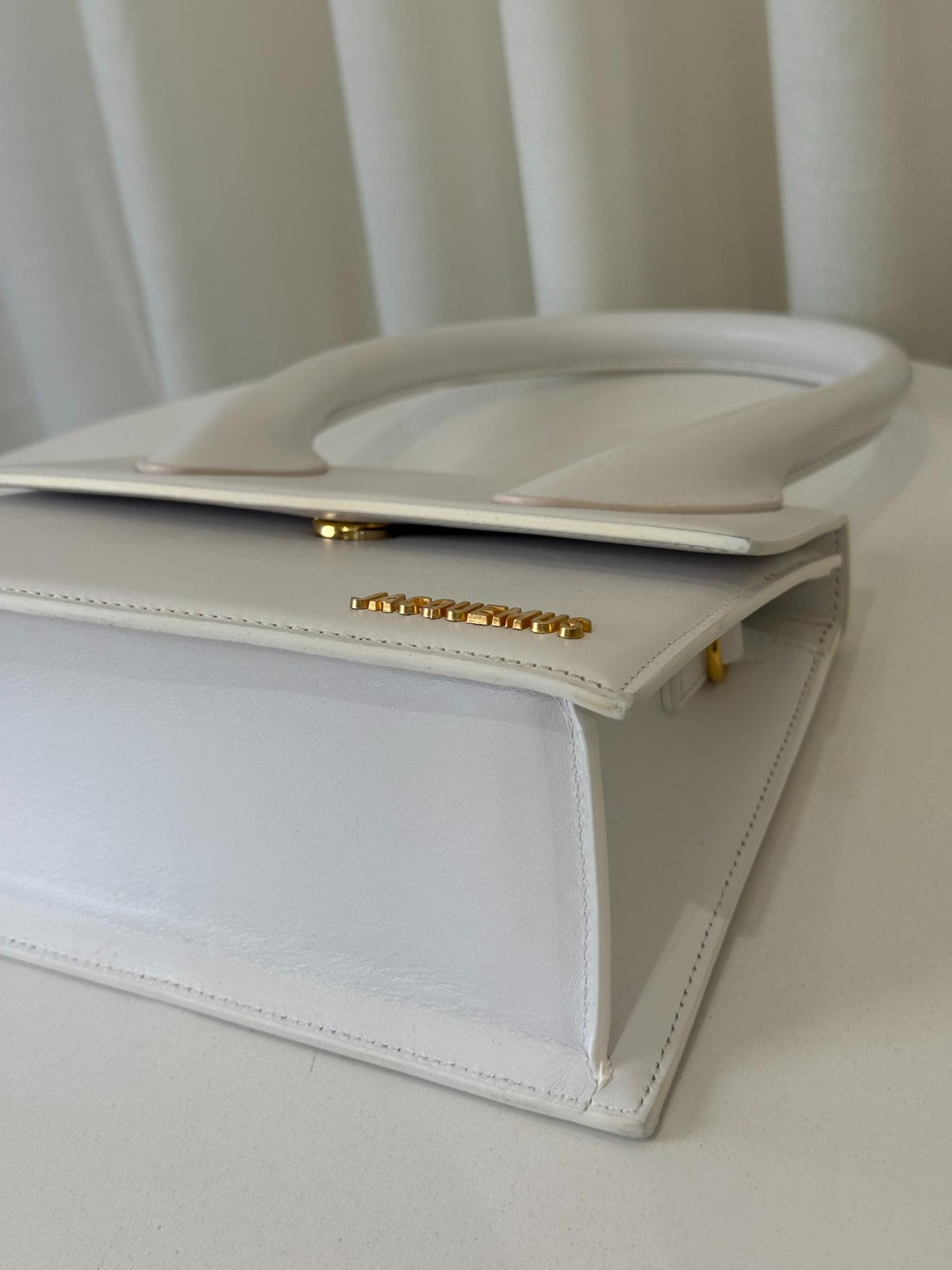 Jacquemus Le Grand Chiquito White Leather Handbag