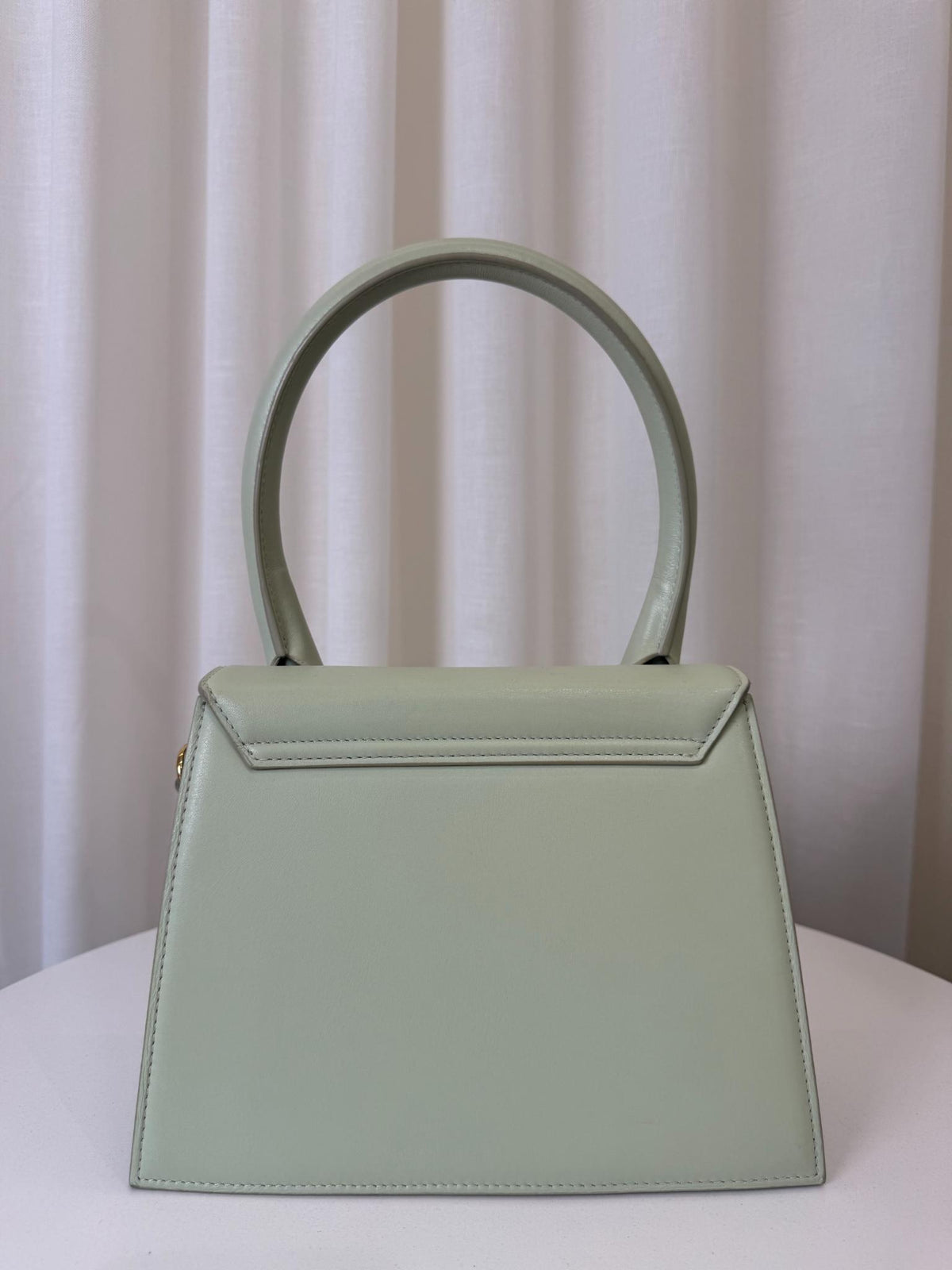 Jacquemus Le Grand Chiquito Light Green Leather Handbag