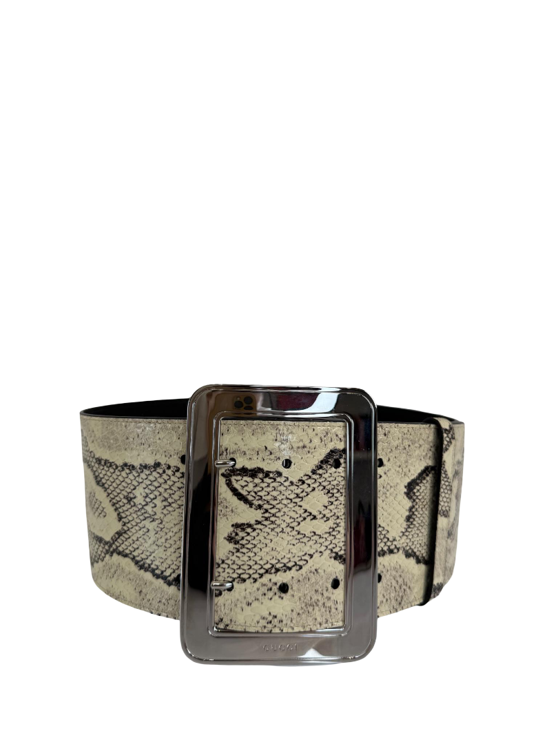 Gucci Python Leather Lunar New Year Wide Belt