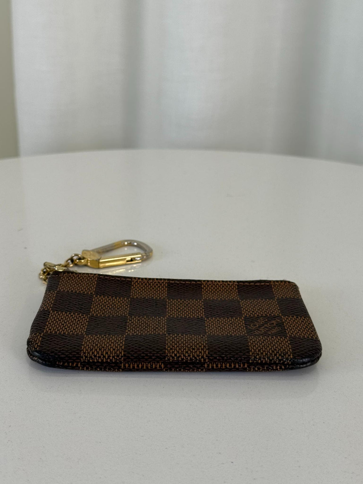 Louis Vuitton Key Pouch Damier Ebene Canvas