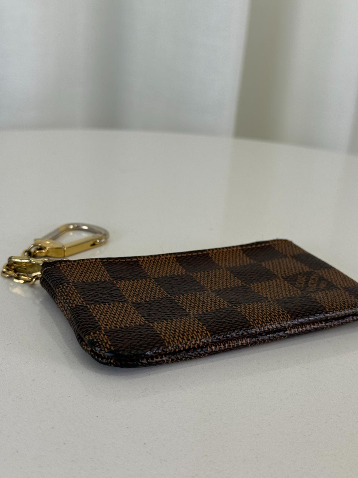 Louis Vuitton Key Pouch Damier Ebene Canvas