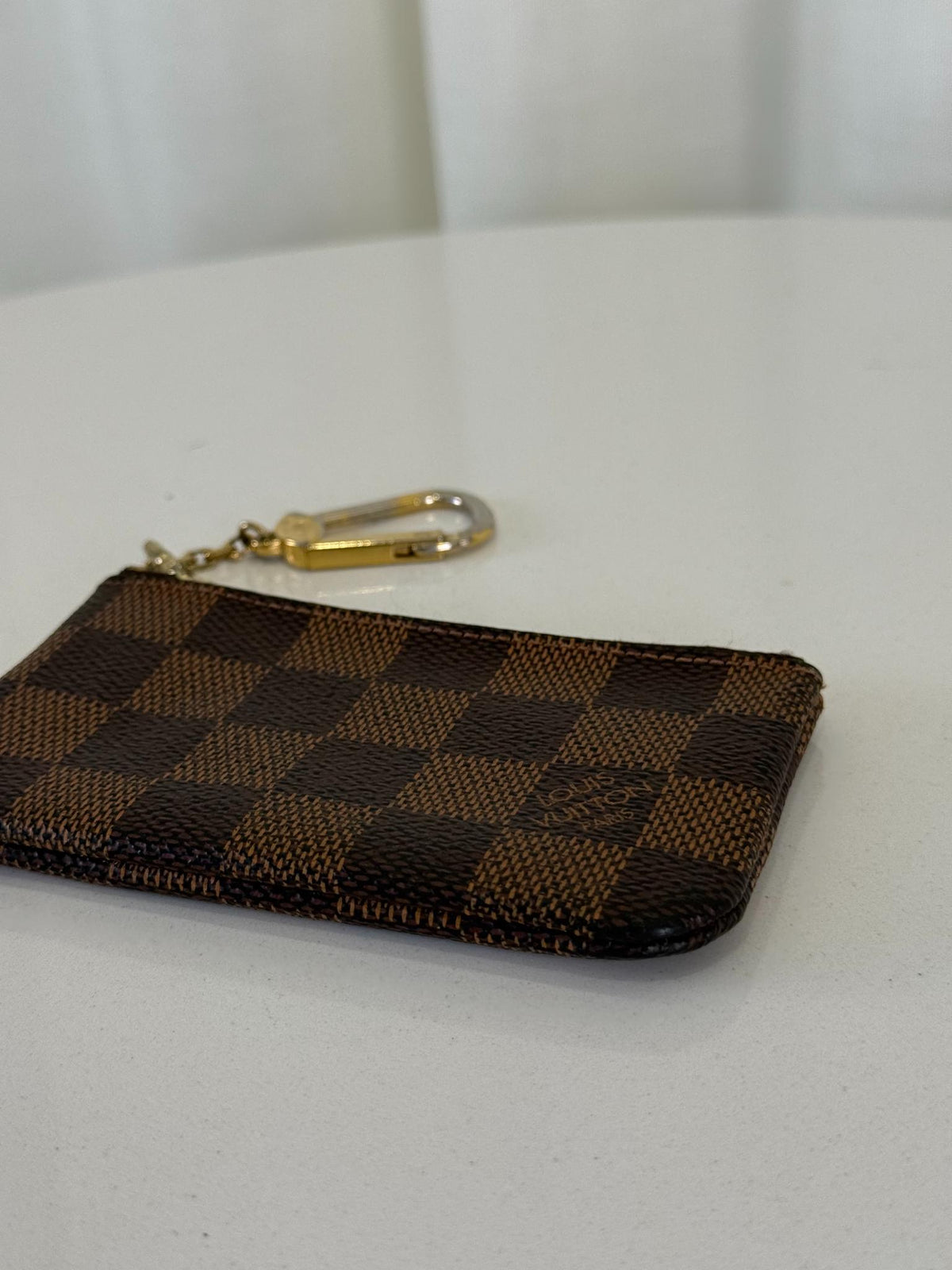 Louis Vuitton Key Pouch Damier Ebene Canvas