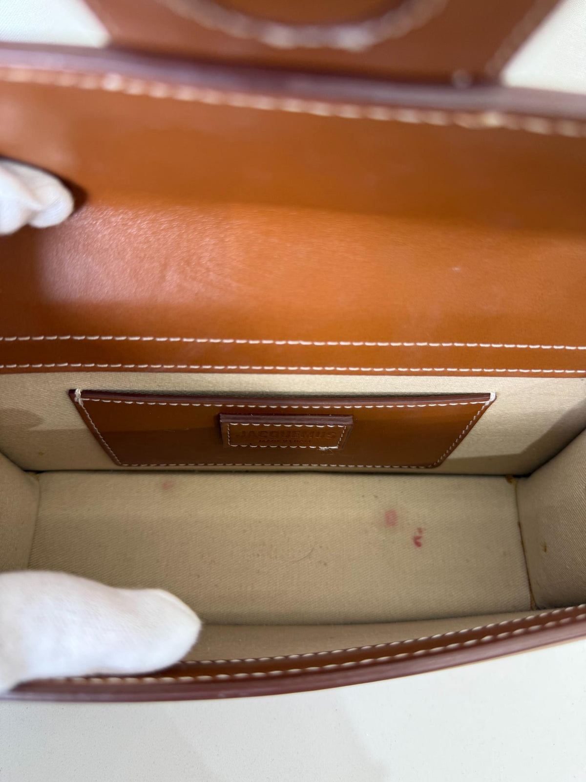 Jacquemus Le Grand Bambino Brown Smoth Calfskin Top Handle Bag
