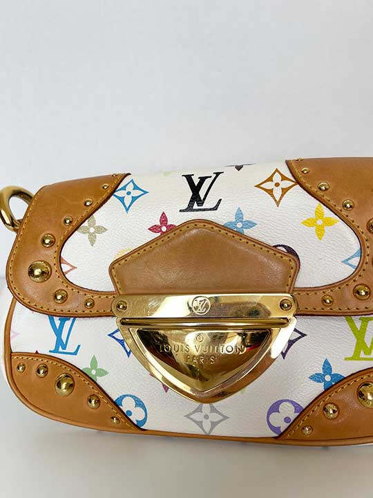 Louis Vuitton White Multicolor Canvas Marilyn Bag