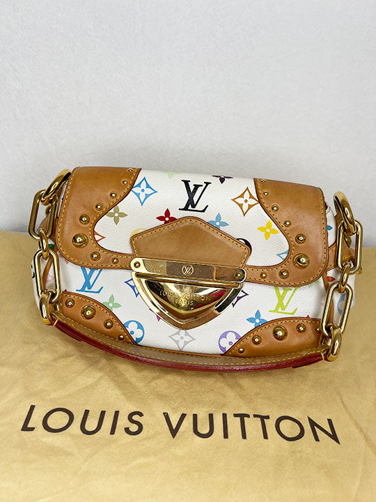 Louis Vuitton White Multicolor Canvas Marilyn Bag