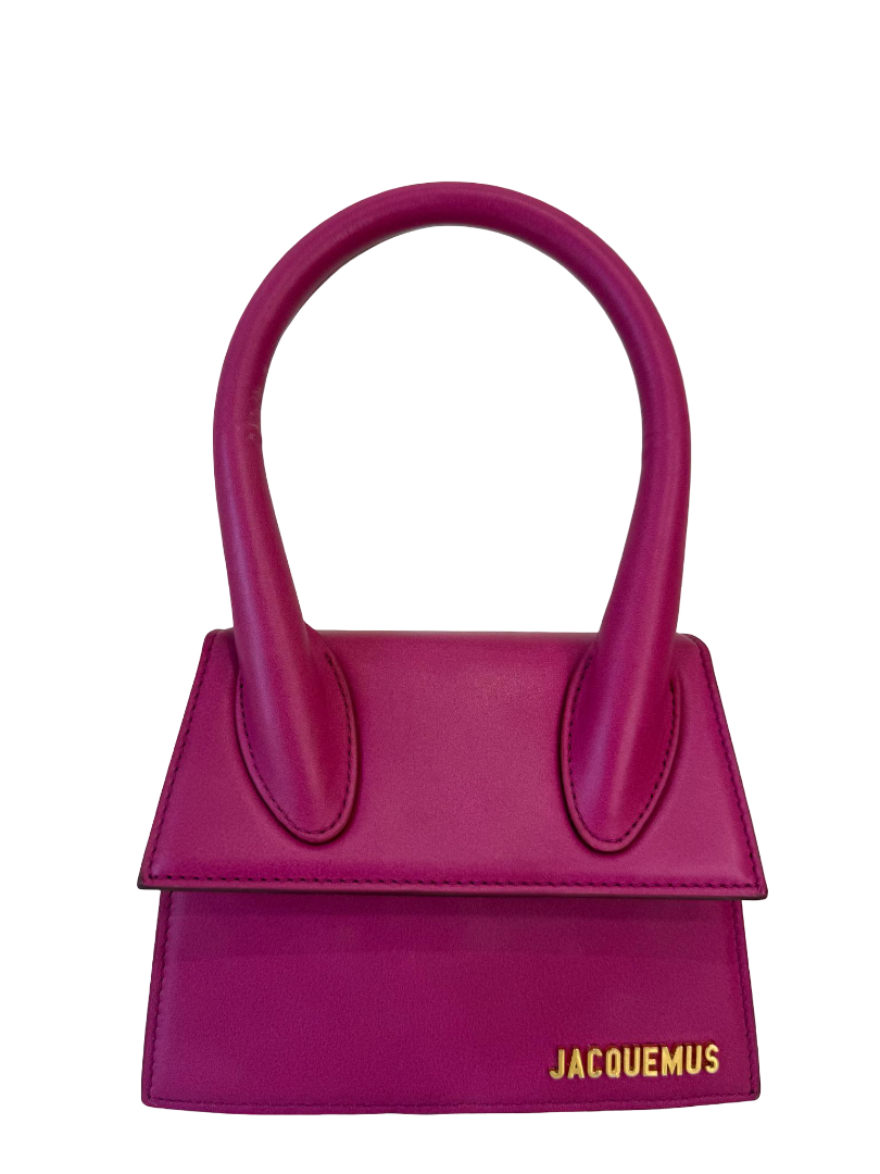Jacquemus Le Chiquito Medium Pink Leather Handbag