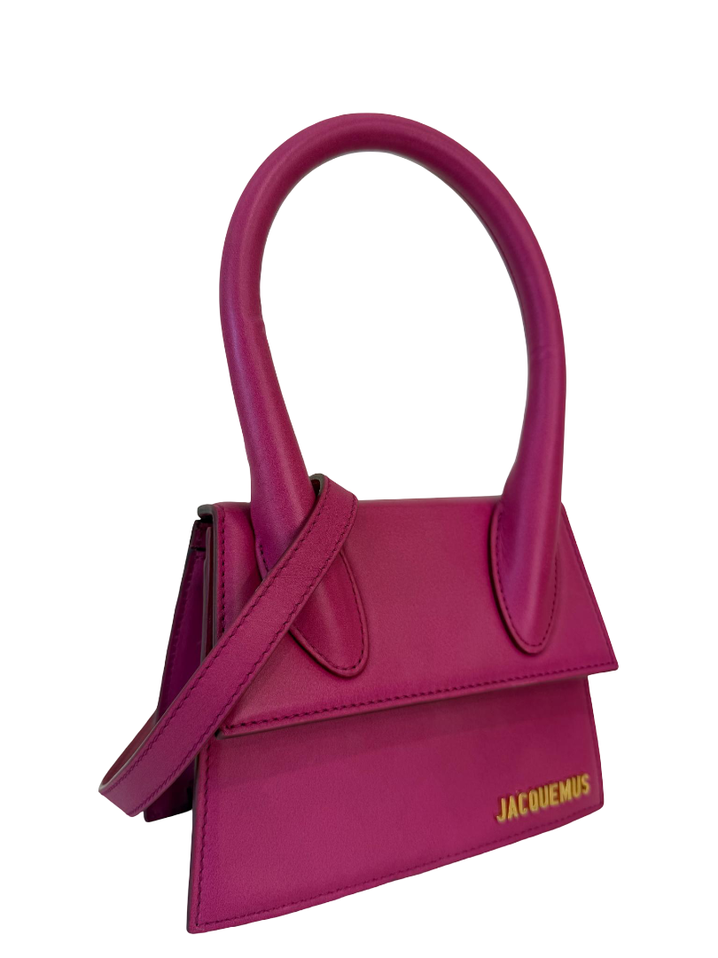 Jacquemus Le Chiquito Medium Pink Leather Handbag