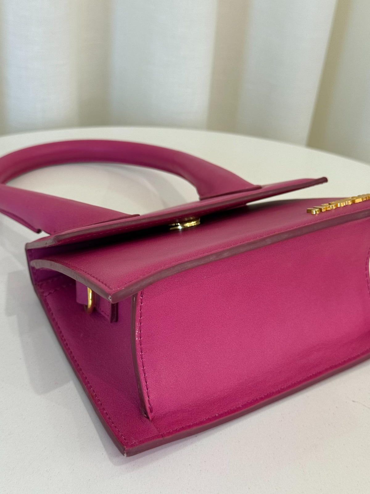 Jacquemus Le Chiquito Medium Pink Leather Handbag