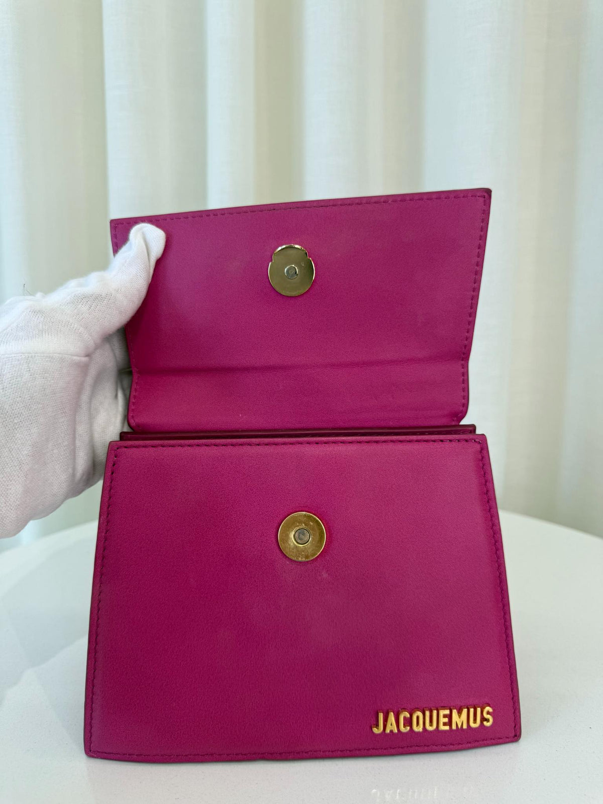 Jacquemus Le Chiquito Medium Pink Leather Handbag