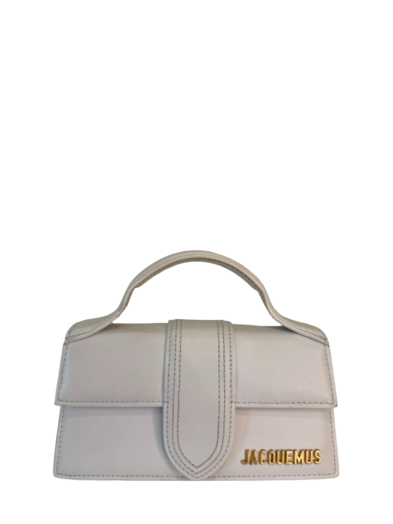 Jacquemus Le Bambino Small White Leather Flap Bag (1)