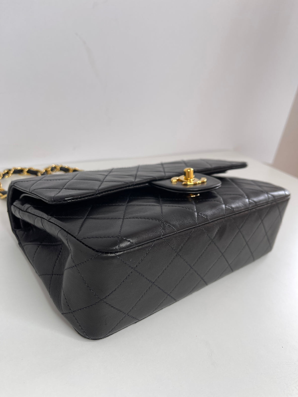 Chanel Classic Double Flap Small Black Lambskin Gold Hardware