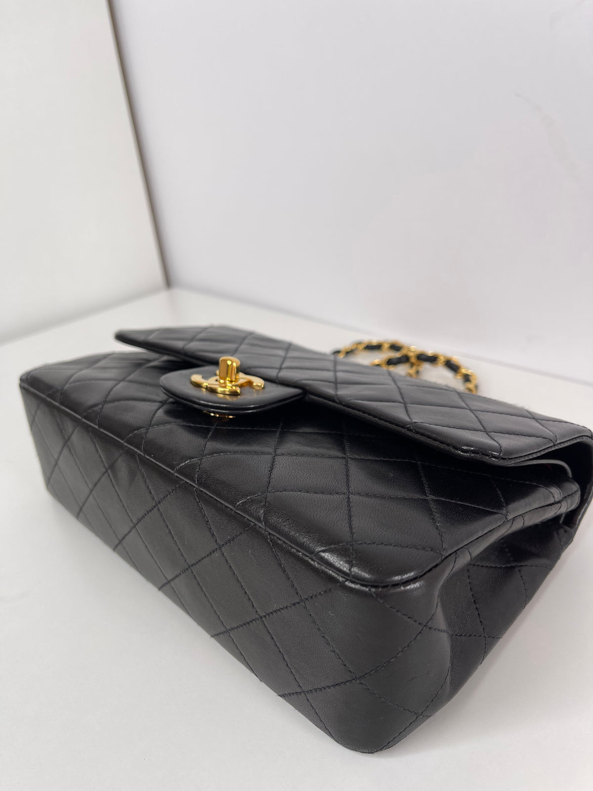 Chanel Classic Double Flap Small Black Lambskin Gold Hardware