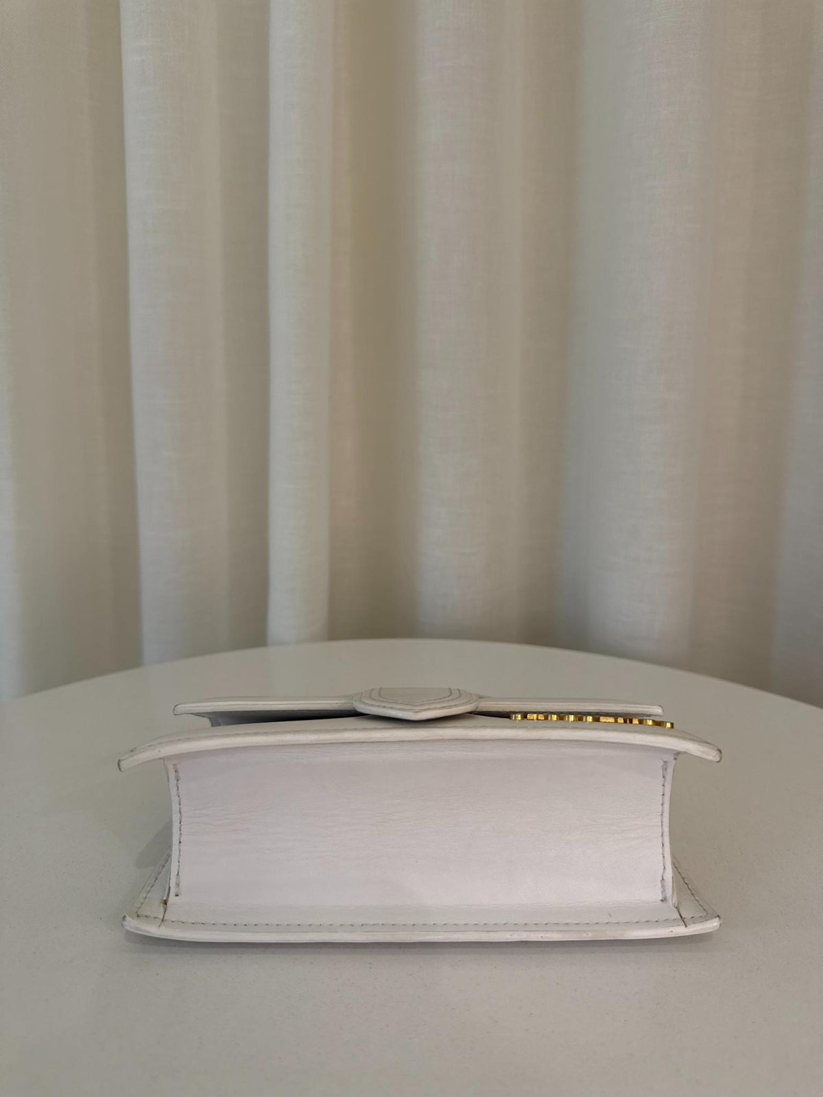 Jacquemus Le Bambino Small White Leather Flap Bag (2)