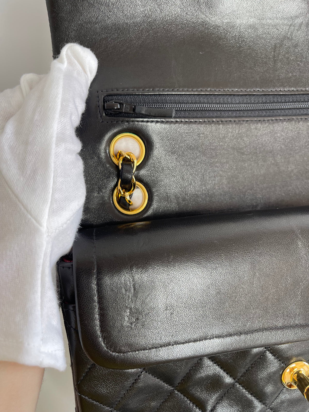 Chanel Classic Double Flap Small Black Lambskin Gold Hardware