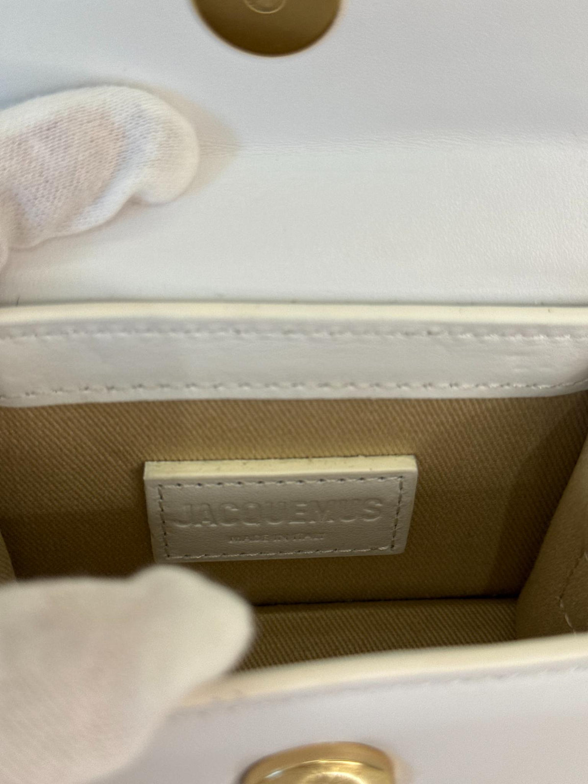 Jacquemus Le Chiquito Mini White Leather Bag