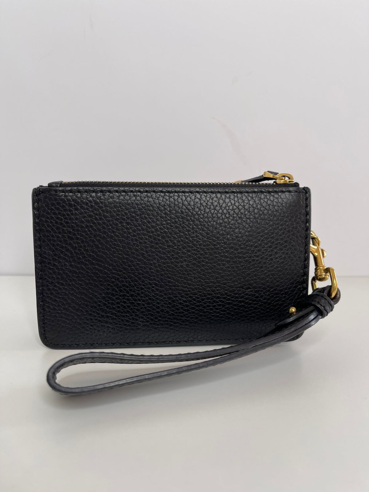 Dior Dioraddict Wristlet Clutch Grained Leather