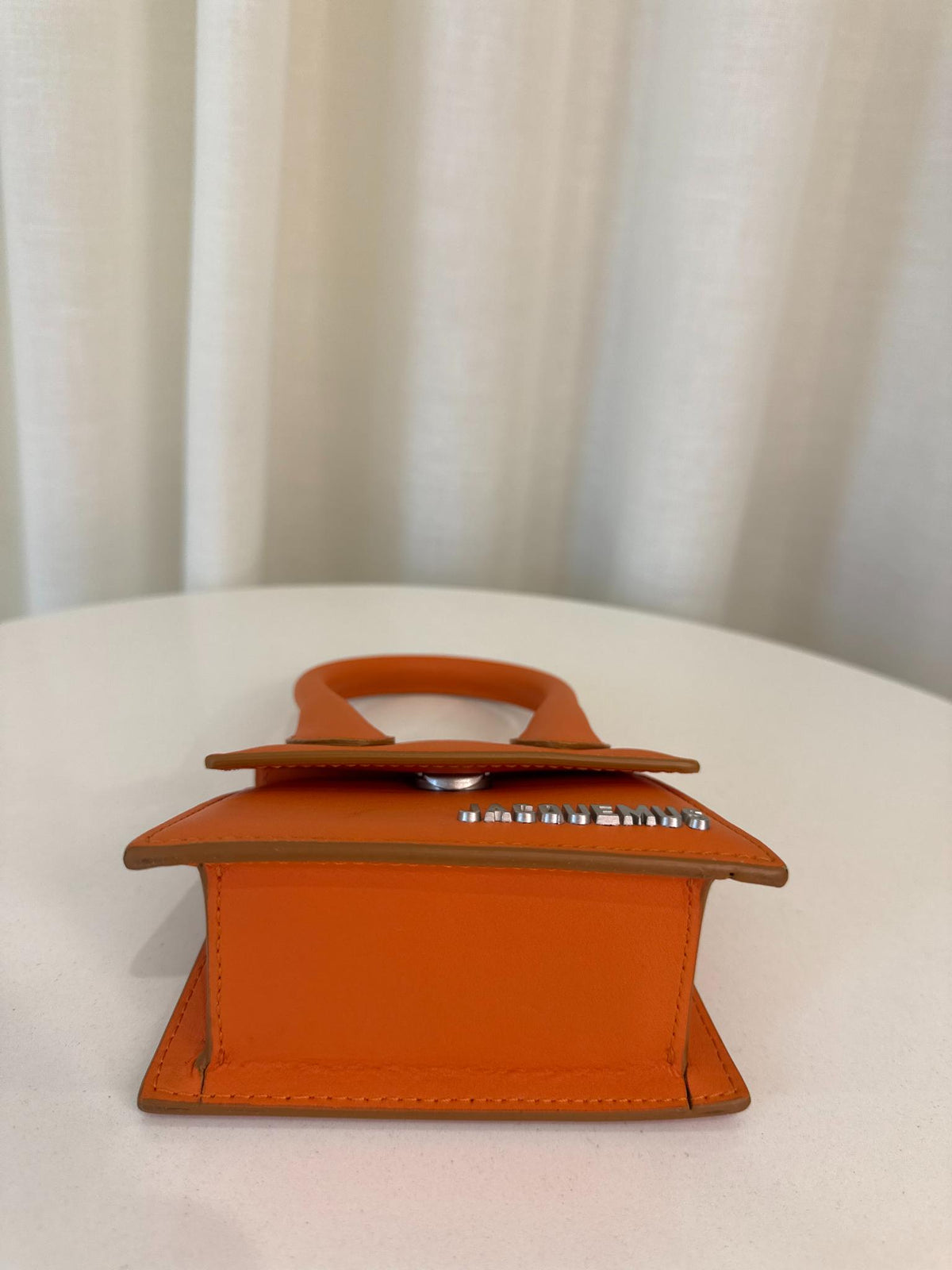 Jacquemus Le Chiquito Mini Orange Leather Bag