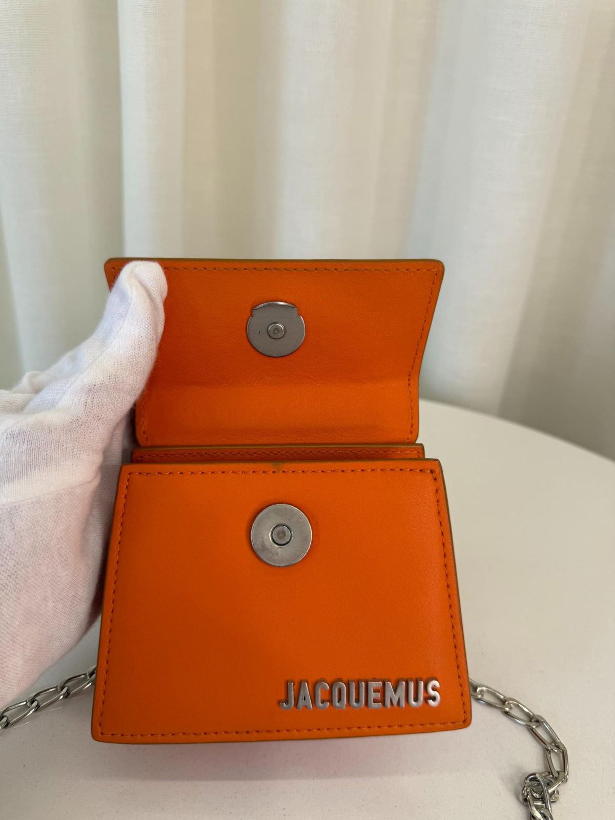 Jacquemus Le Chiquito Mini Orange Leather Bag