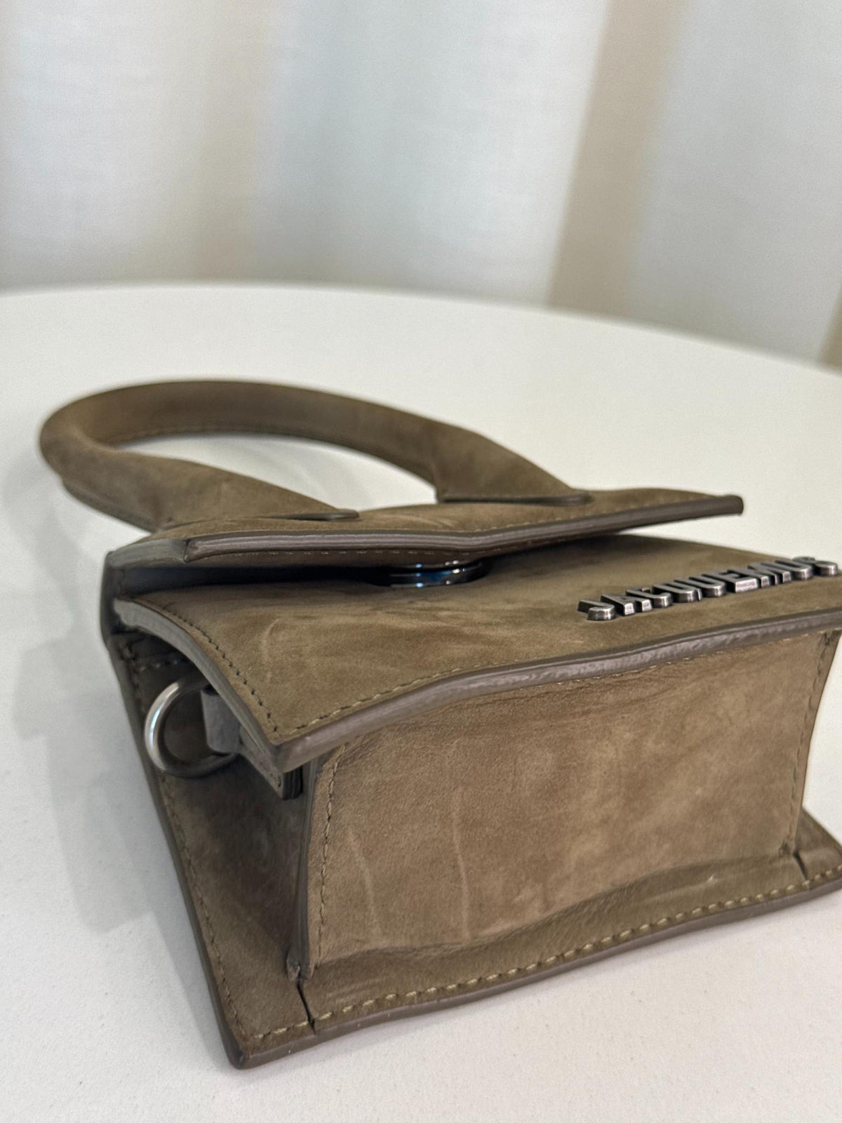 Jacquemus Le Chiquito Mini Olive Green Nubuck Leather Bag