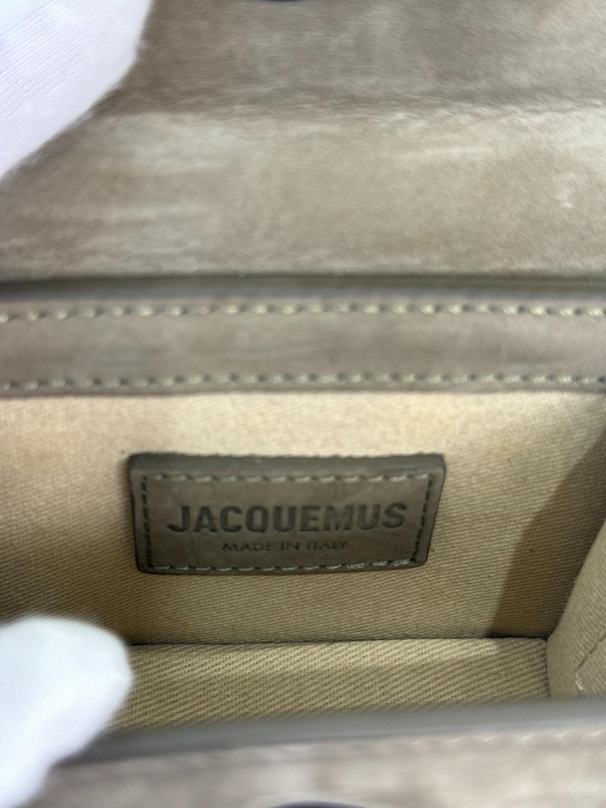 Jacquemus Le Chiquito Mini Olive Green Nubuck Leather Bag