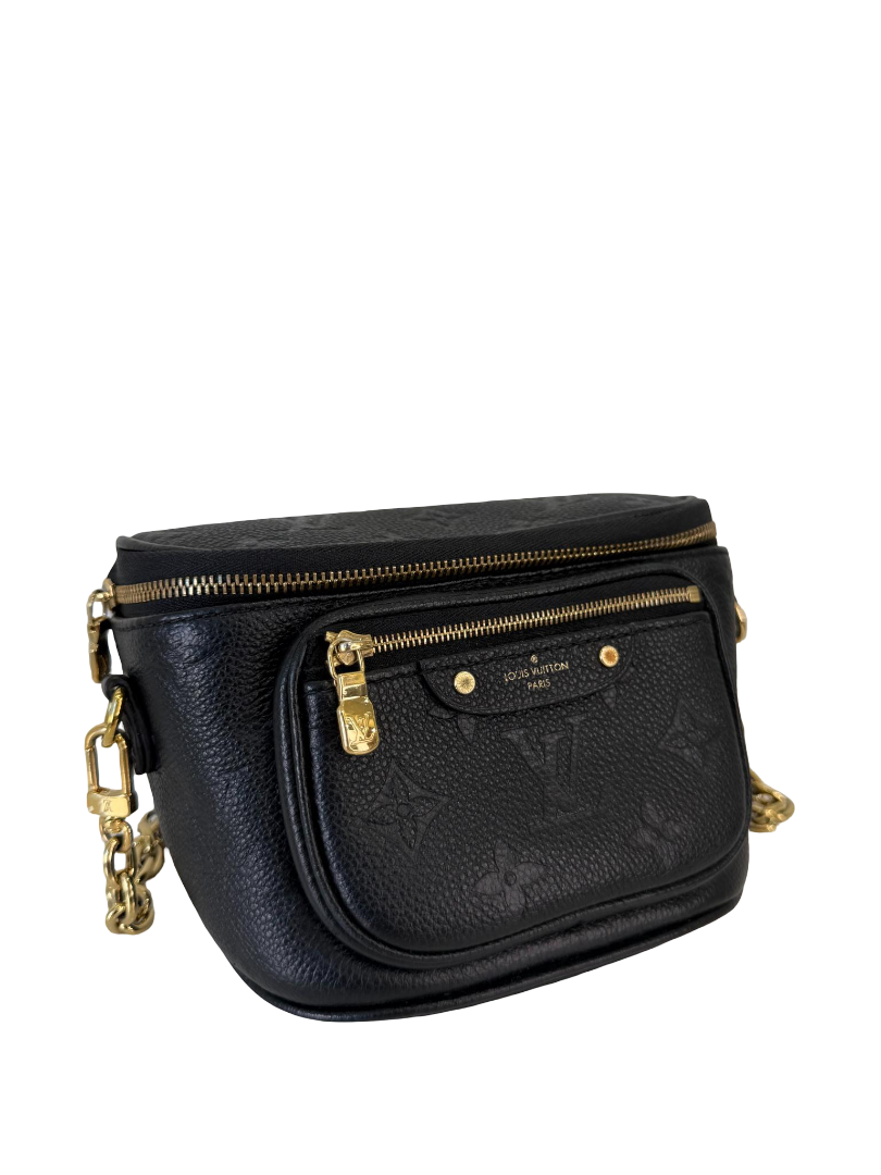 Louis Vuitton Mini Bumbag Black Monogram Empreinte Leather