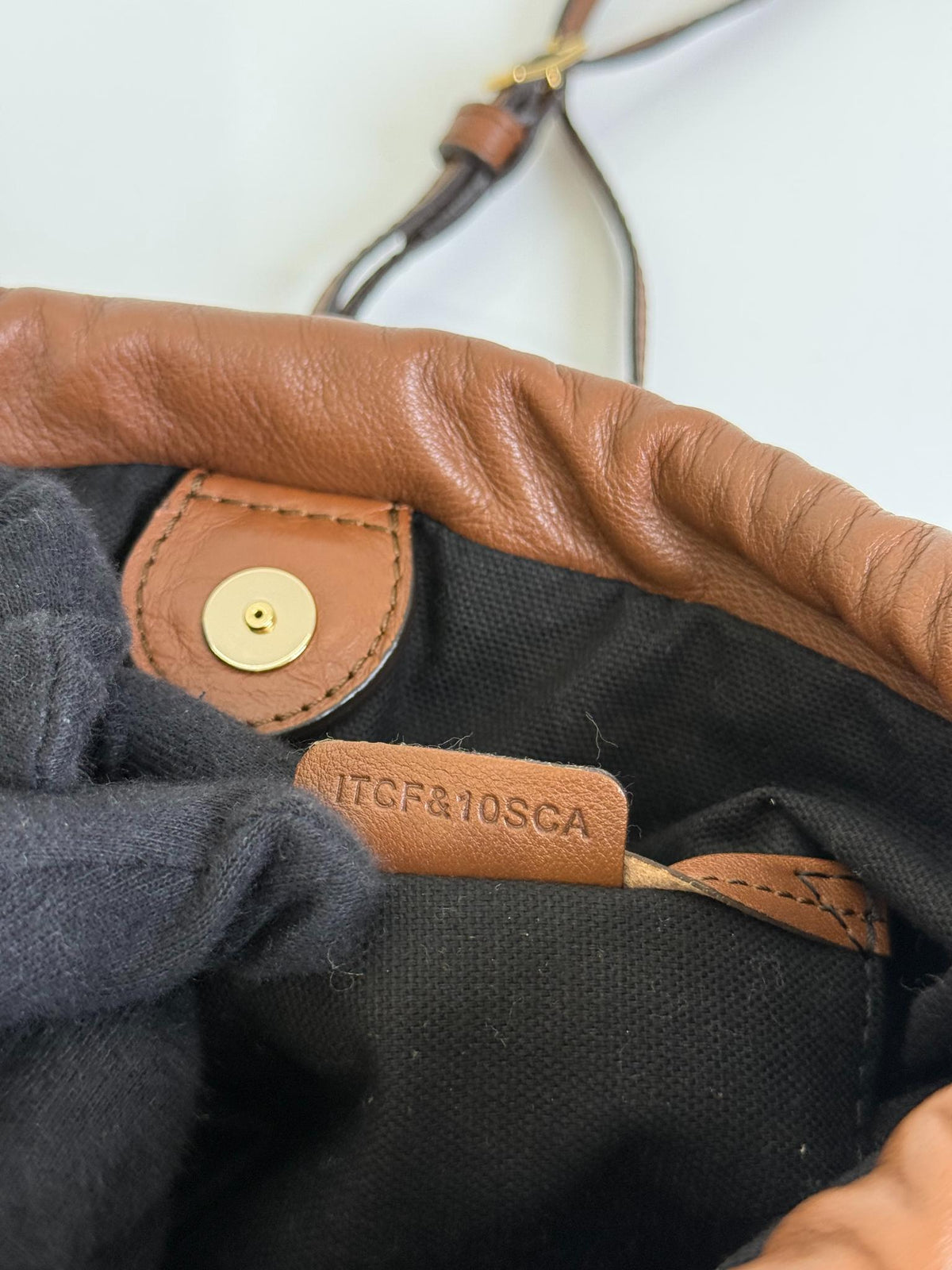 Burberry Brown Leather and Bridle House Check Canvas Little Crush Crossbody Bag