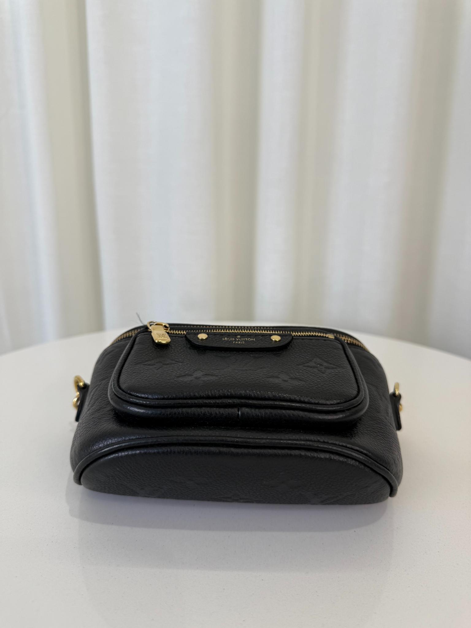 Louis Vuitton Mini Bumbag Black Monogram Empreinte Leather