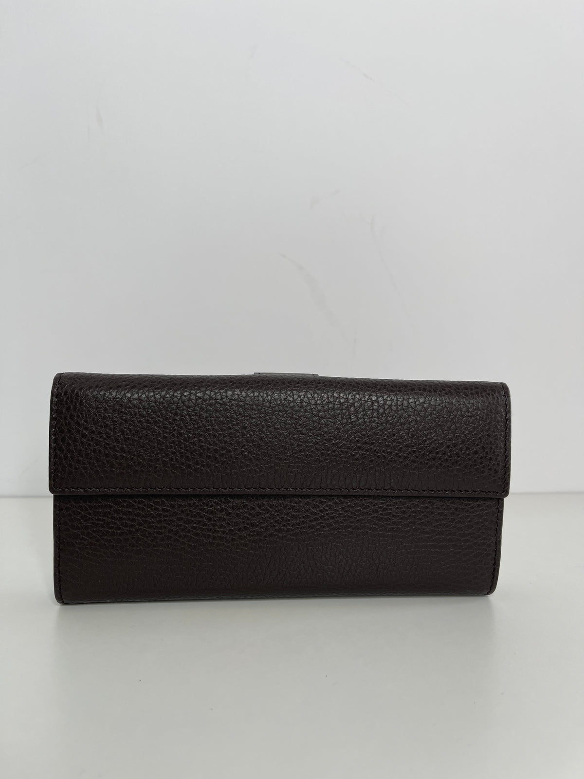 Gucci Dark Brown Leather Continental Wallet