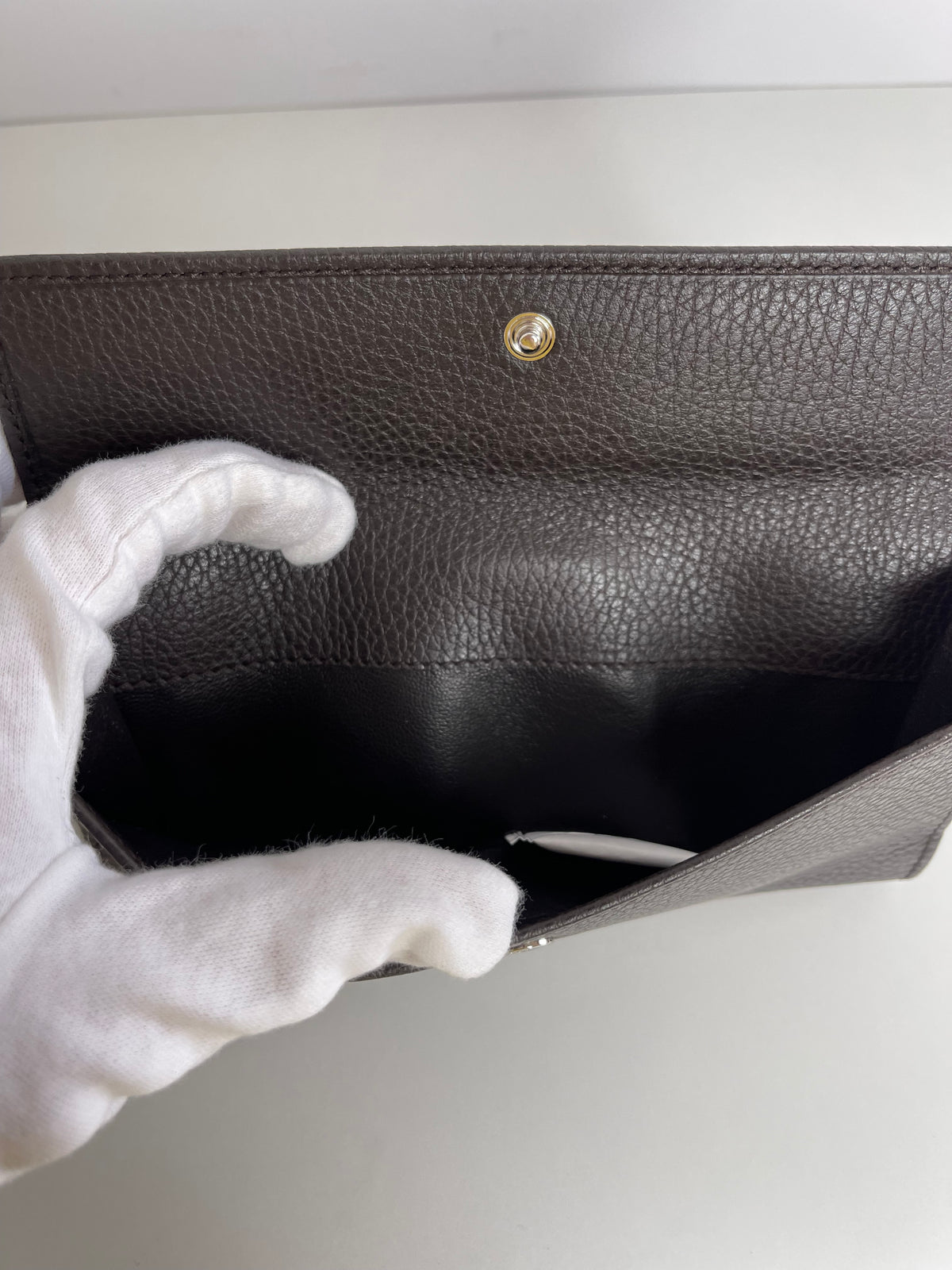 Gucci Dark Brown Leather Continental Wallet