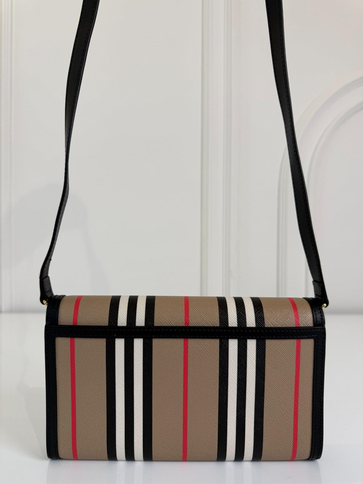 Burberry Hannah Icon Stripe Wallet Crossbody Bag