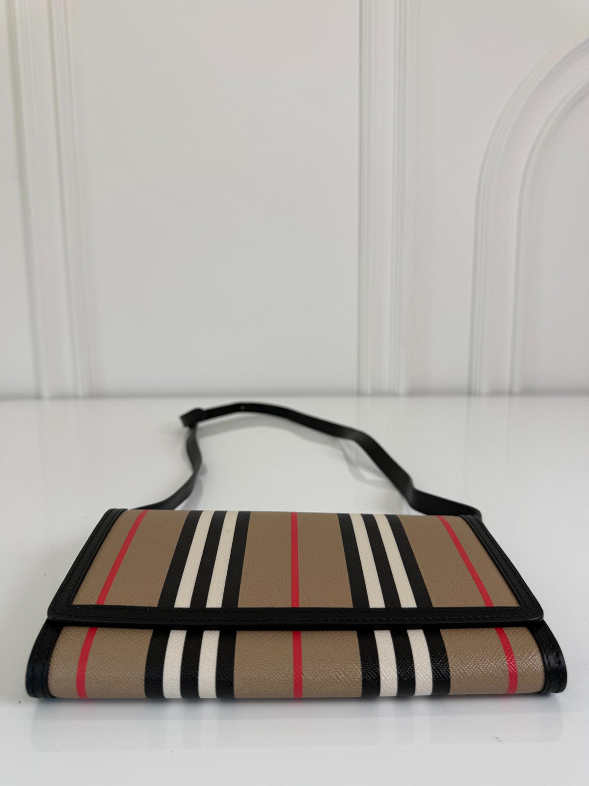 Burberry Hannah Icon Stripe Wallet Crossbody Bag