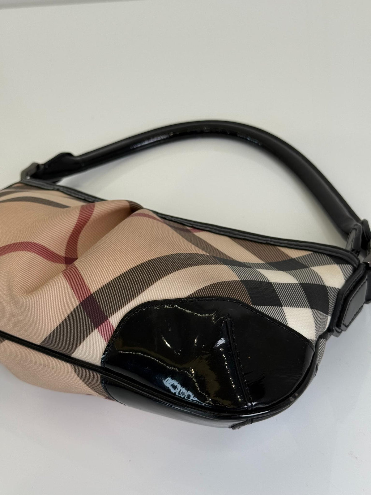 Burberry Nova Check PVC and Patent Leather Pochette