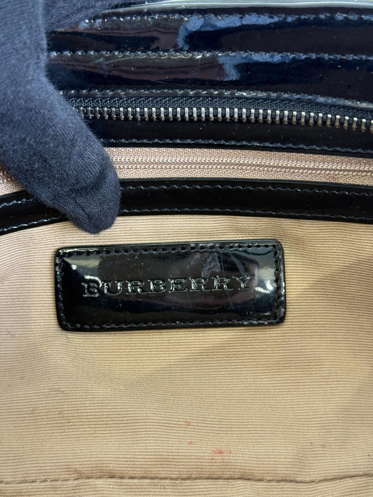 Burberry Nova Check PVC and Patent Leather Pochette
