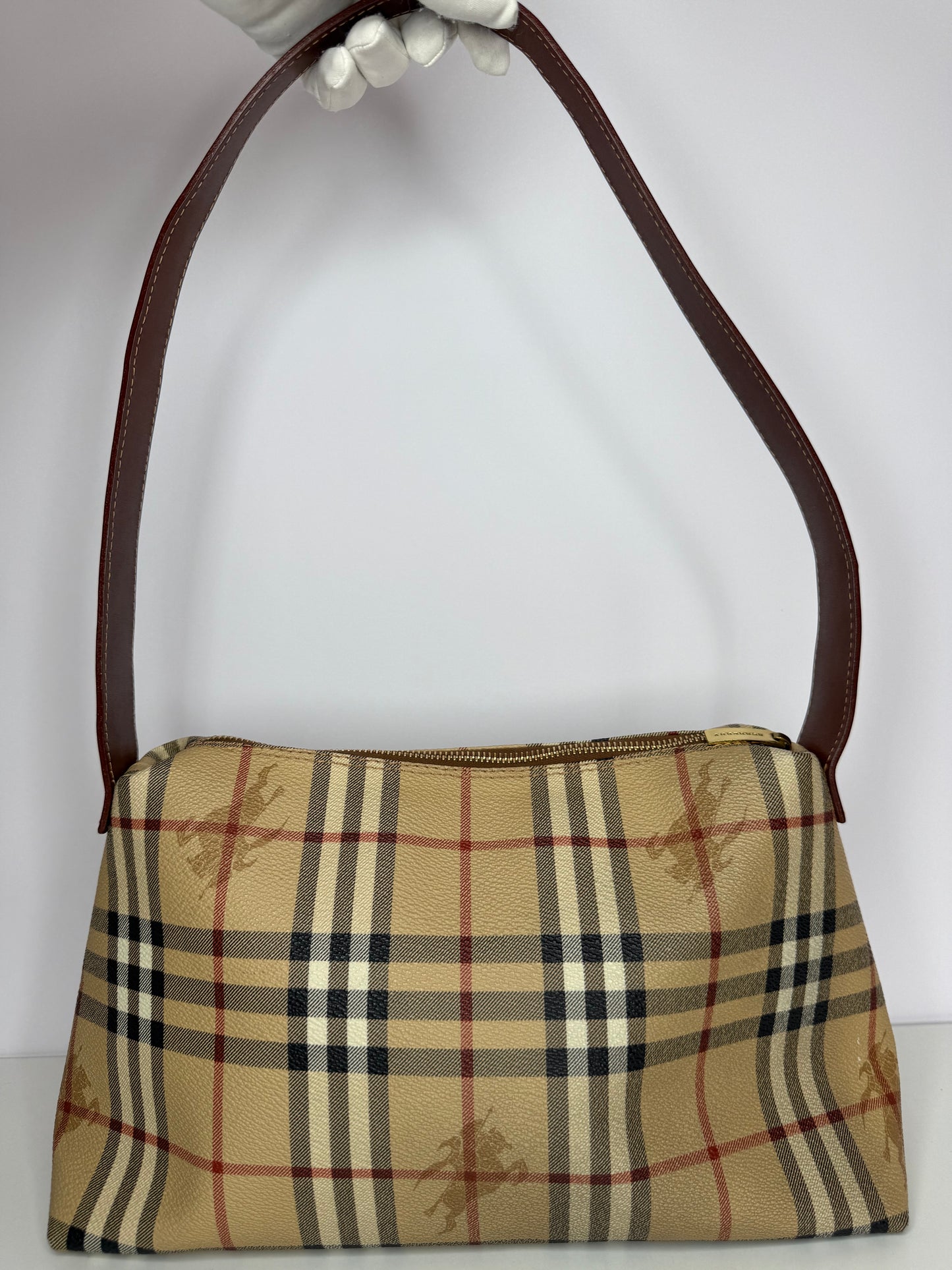 Burberry Haymarket Check Shoulder Bag