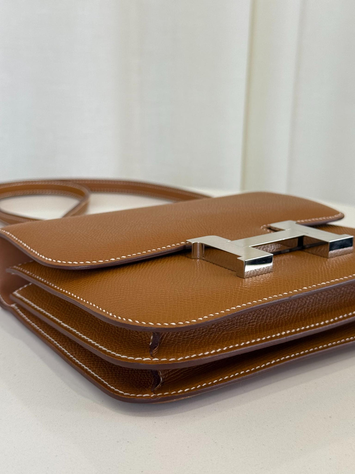 Hermès Gold Epsom Mini Constance 18 Palladium Hardware