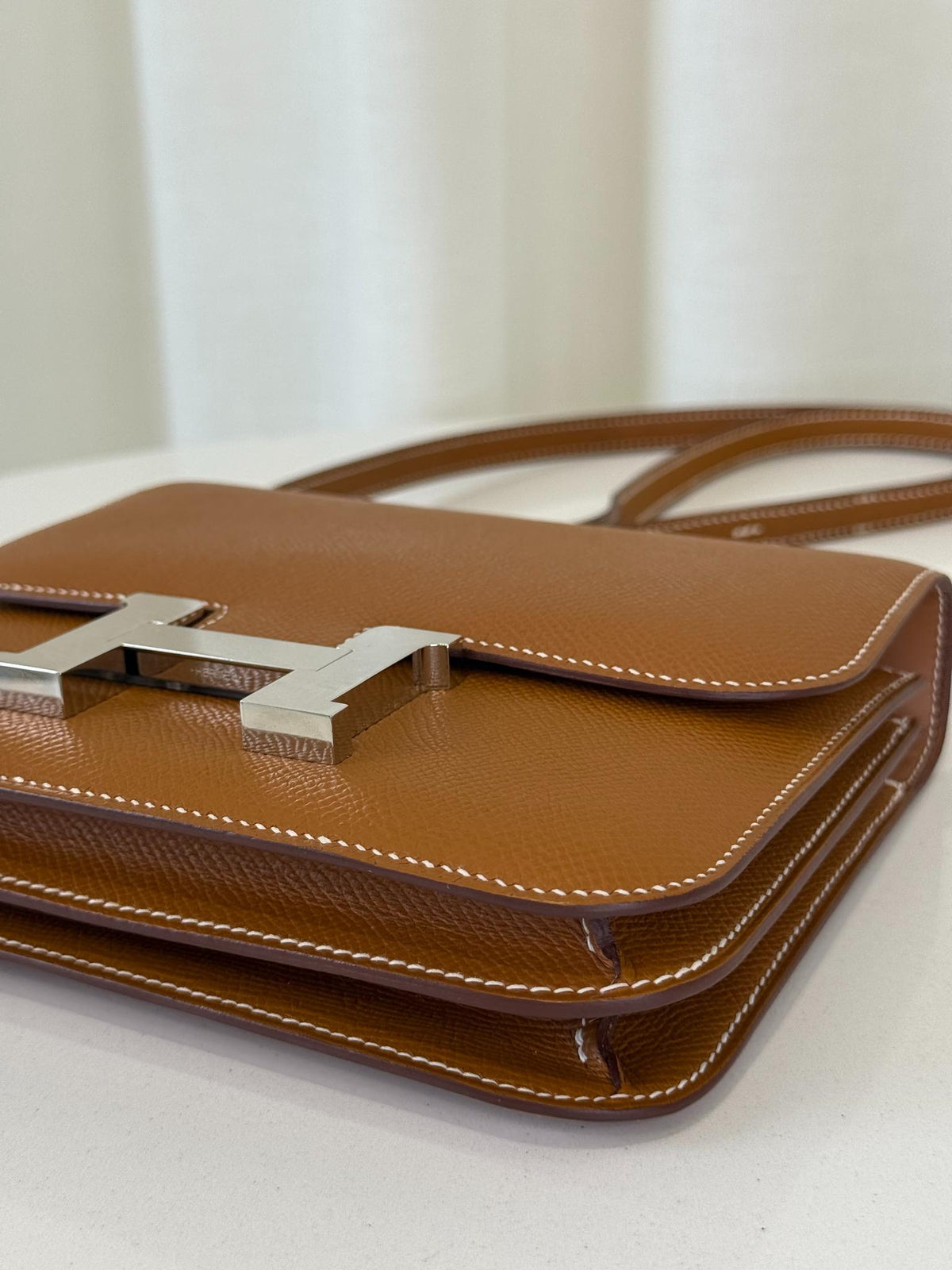 Hermès Gold Epsom Mini Constance 18 Palladium Hardware