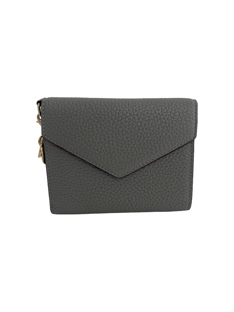 Christian Dior Grey Leather Diorissimo Envelope Wallet