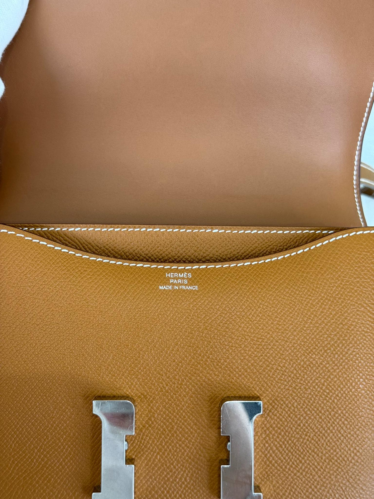 Hermès Gold Epsom Mini Constance 18 Palladium Hardware