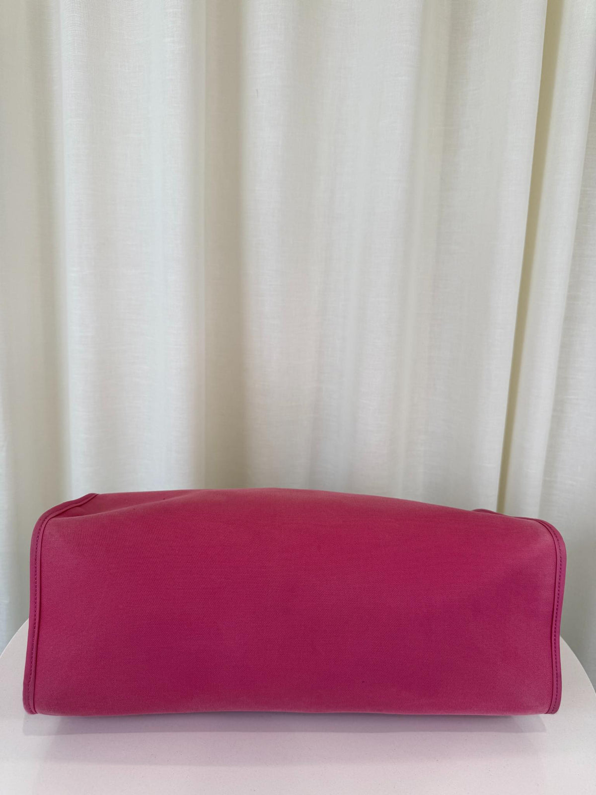Hermès Herbag Zip 39 Rose Tyrien Canvas and Leather Bag