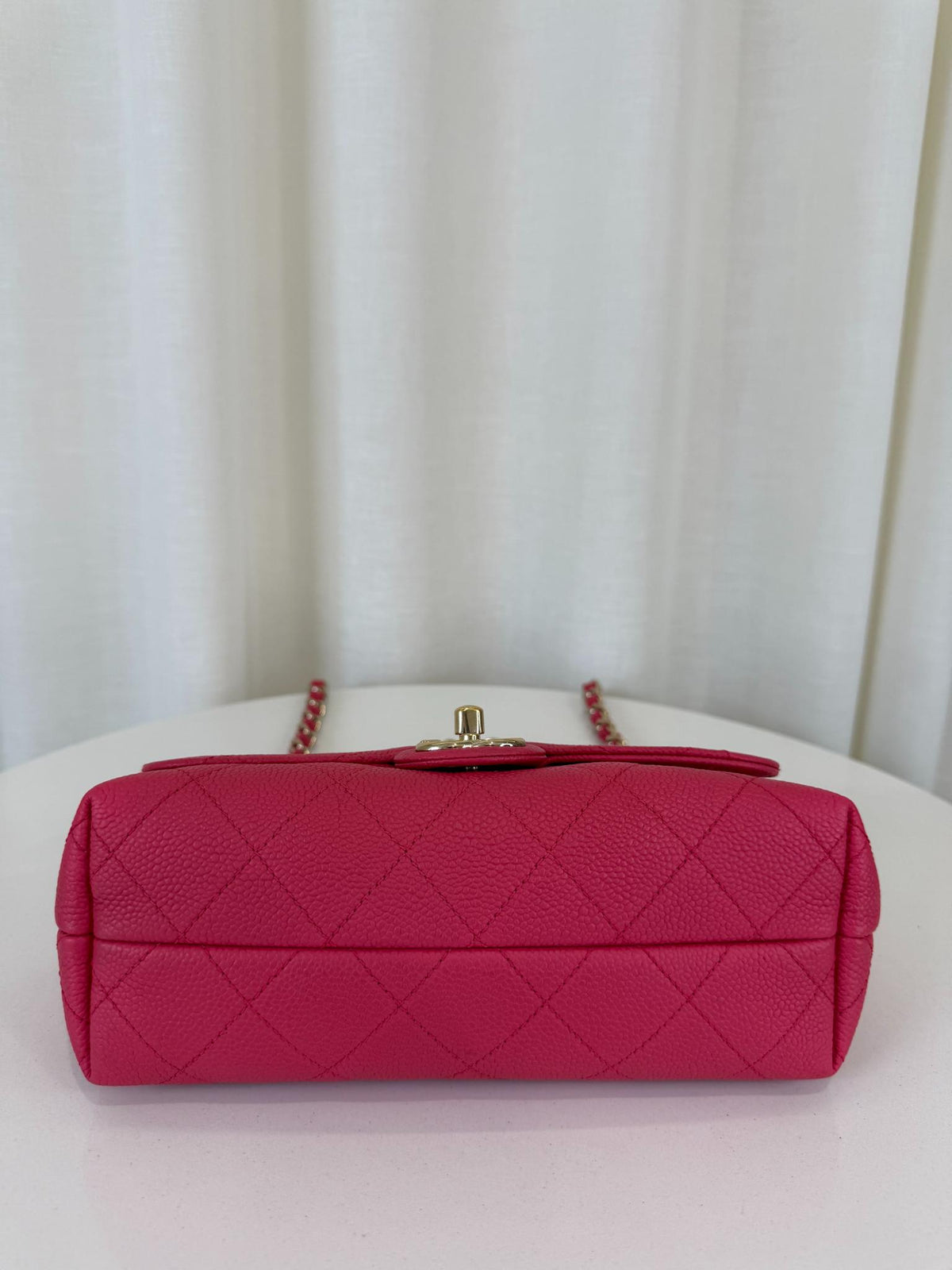 Chanel City Walk Pink Caviar Quilted Small Flap Bag